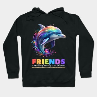 Ethereal Multicolored Dolphin Hoodie